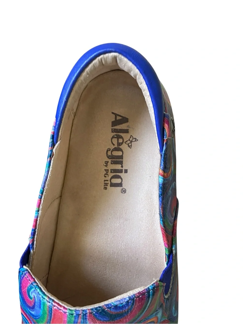 Alegria Keli Professional Slip On Clogs Swirly Goodness Size 8-8.5 Ergonomic